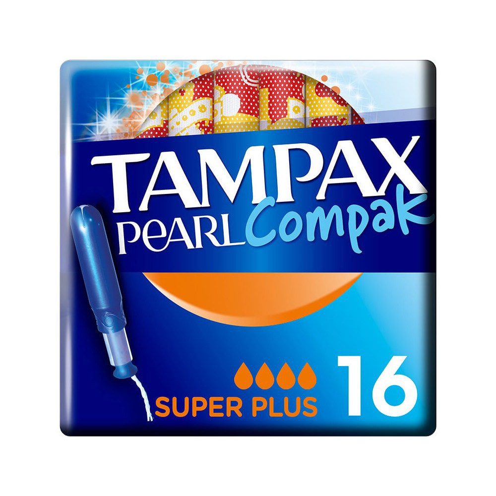 Imagen de Tampax compak pearl tampones con aplicador super plus 16u