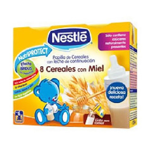 Imagen de Nestlé Papilla líquida multicereales con miel 2x250ml